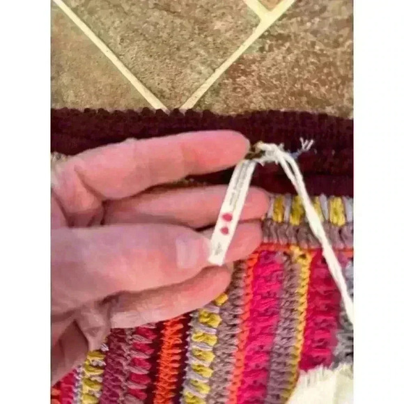 Free People‎ Sunrise Bali Crochet Maxi Skirt NWT size S - Picture 6 of 6